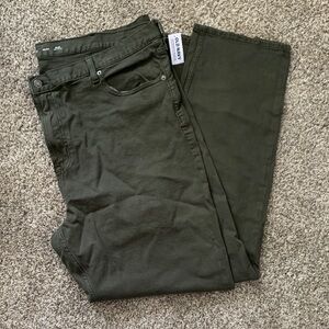 Old Navy Men's Slim Straight Jeans - Dark Green